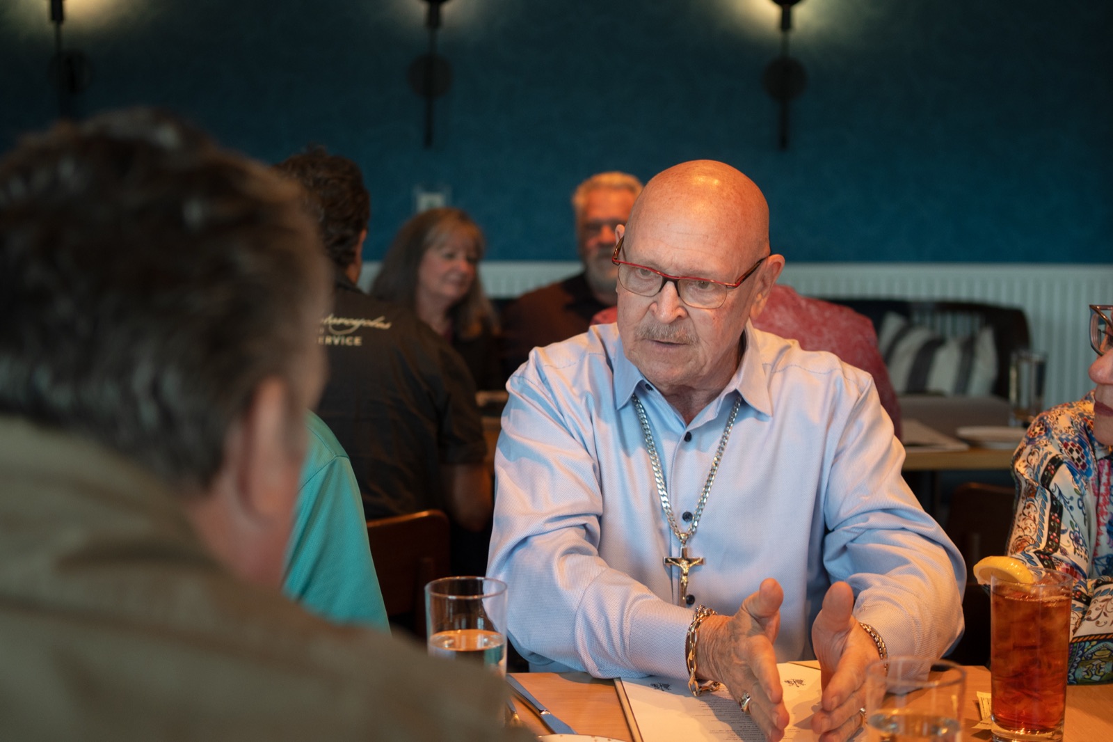 Frank Cheesman connecting with people